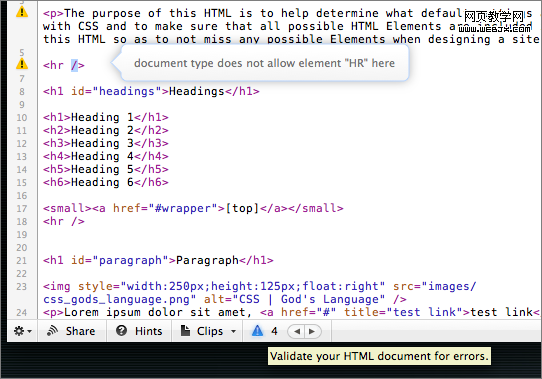 HTML和CSS驗證 HTML和CSS驗證