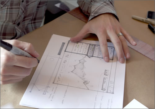 網站設計草圖的勾畫技巧。 網站設計草圖的勾畫技巧。