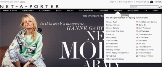 流行服飾網站規劃。圖片4