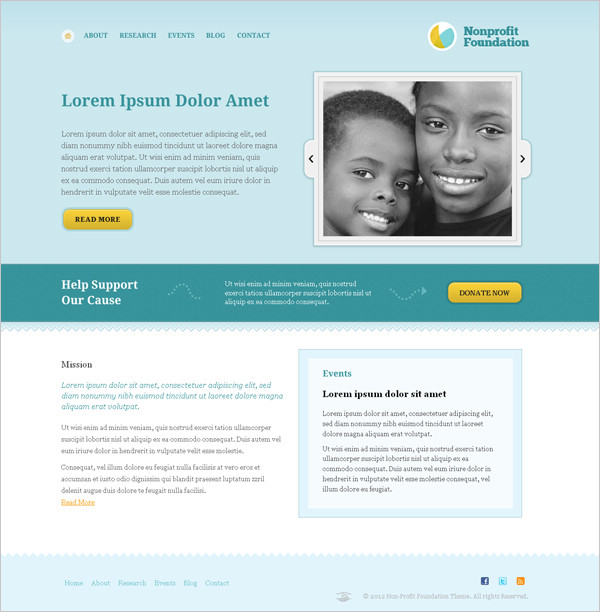 免費慈善CSS模板 免費慈善CSS模板