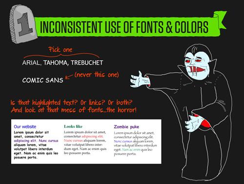 不斷變化的字體與顏色 不斷變化的字體與顏色
