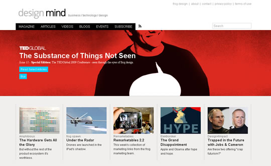 Frog Design - Design Mind Blog 部落格 網頁設計 Frog Design - Design Mind Blog 部落格 網頁設計