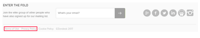 設計完美的網站頁腳
