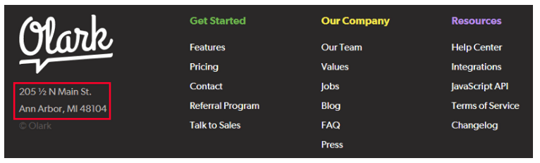 設計完美的網站頁腳