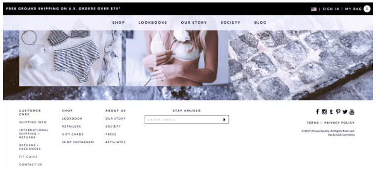 設計完美的網站頁腳