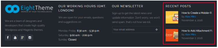 設計完美的網站頁腳