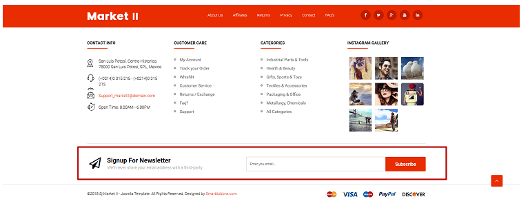設計完美的網站頁腳